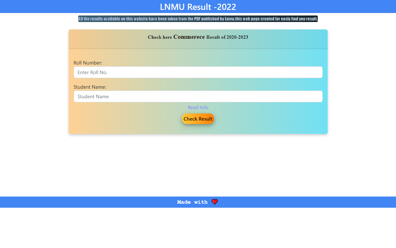 Lnmu result